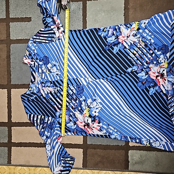 Valerie Stevens Asymmetrical Summer Floral Dress M - Picture 9 of 12